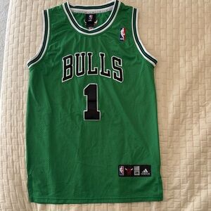 Adidas Men's NBA Green Chicago Bulls Derrick Rose #1 Jersey Size L